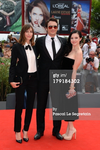 VENICE, ITALY - SEPTEMBER 01: Writer/Director Gia Coppola, actor/writer James Franco and actress Claudia Levy attend 'Palo Alto' Premiere during the 70th Venice International Film Festival at Sala Grande on September 1, 2013 in Venice, Italy.