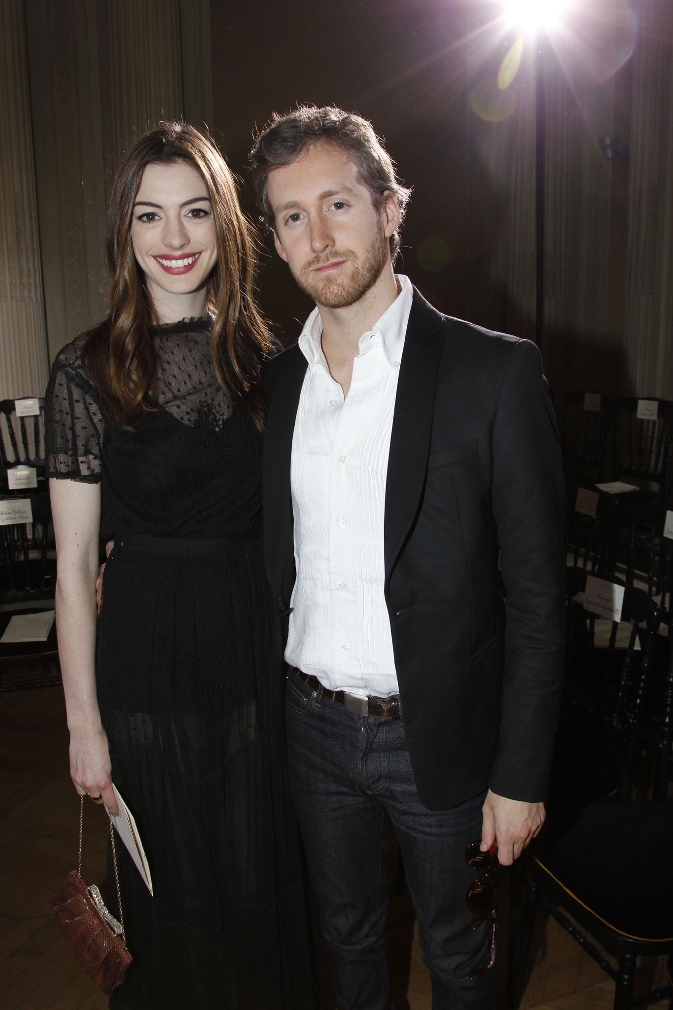 Anne Hathaway and Adam Shulman