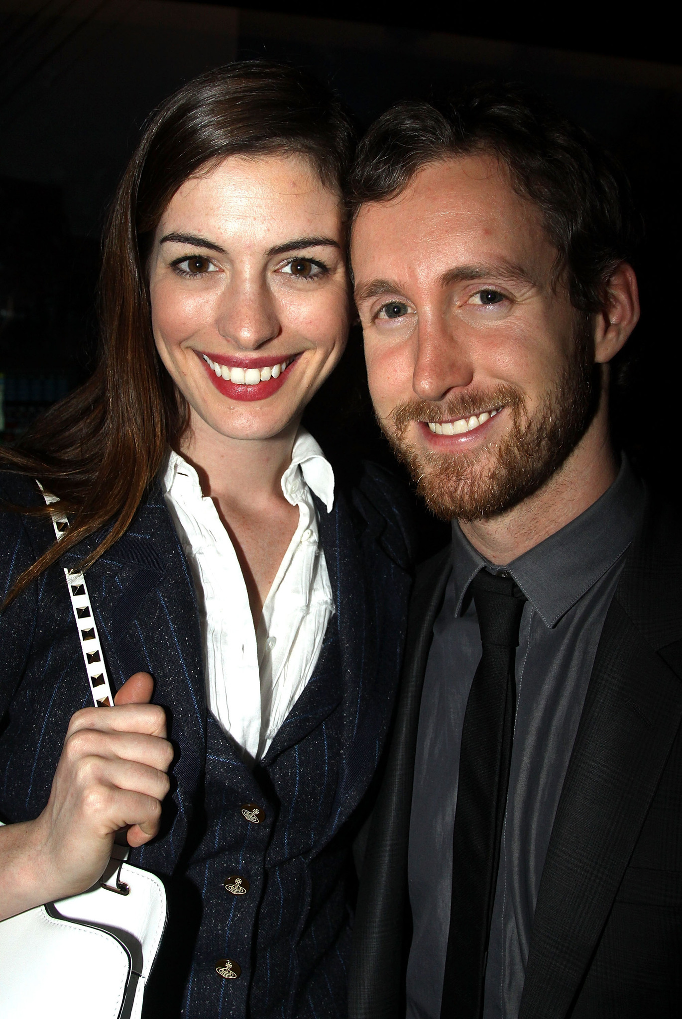 Anne Hathaway and Adam Shulman