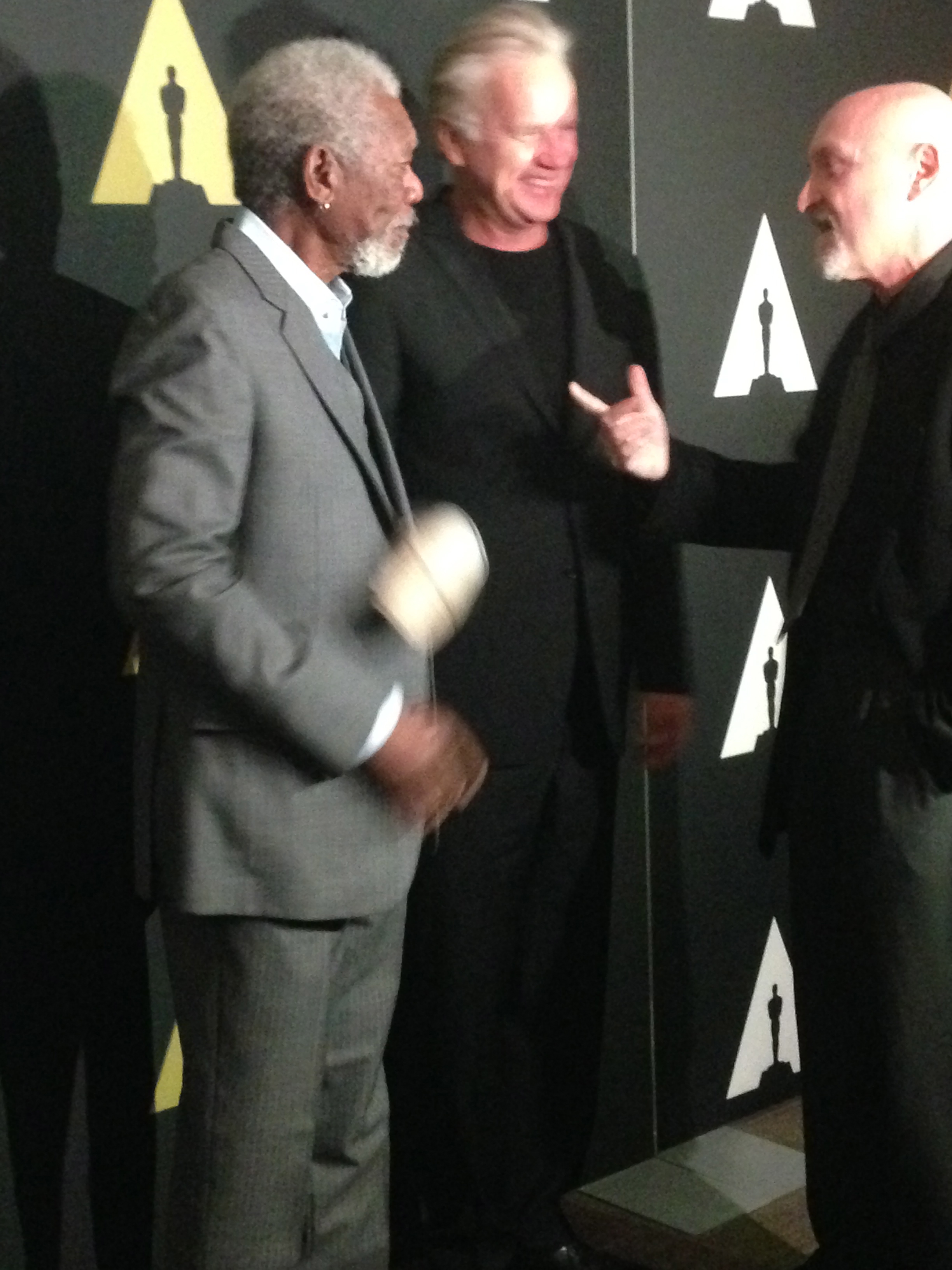 The Shawshank Redemption 20th Anniversary at The Academy of Motion Picture, Beverly Hills. Morgan Freeman, Frank Darabont and Tim Robbins. Nov 2014