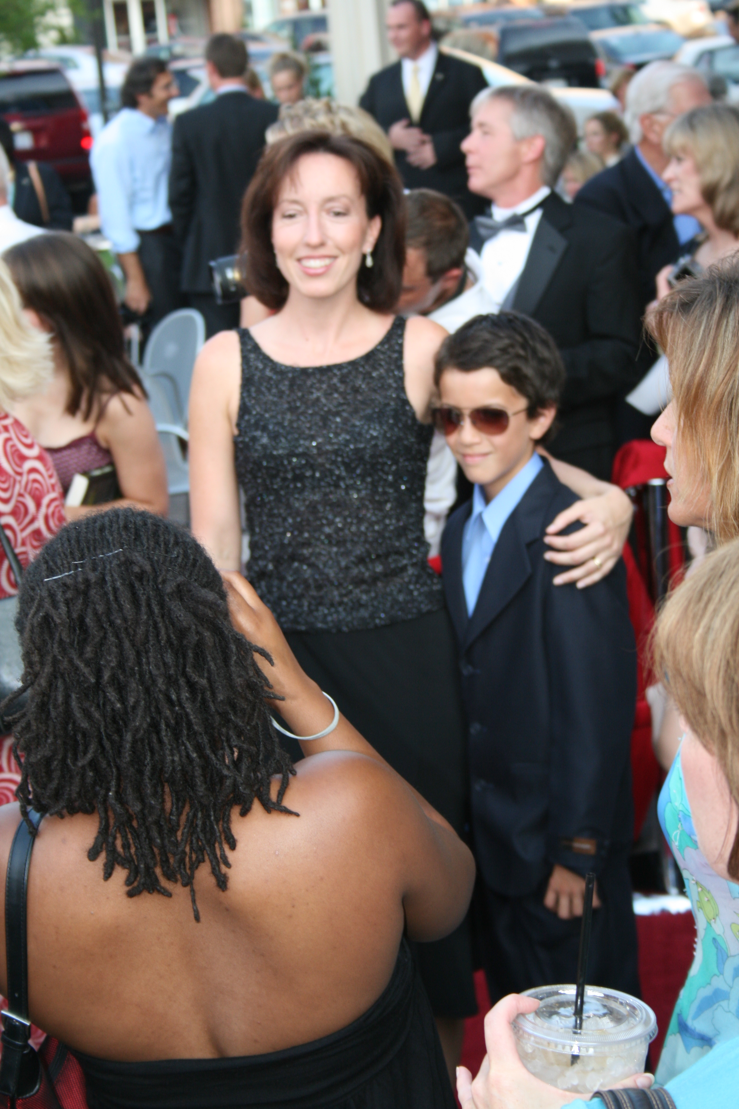 Marty with son, Michael, at THE LIST premiere in Charlotte, NC (2007)