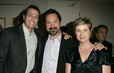 James Mangold, Cathy Konrad and Patrick Whitesell at event of Ties jausmu riba (2005)