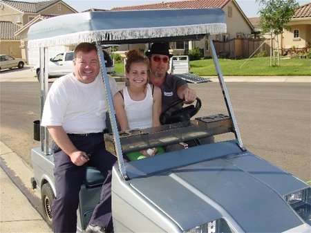 John Richard Petersen, Katherine Bent and Chuck Loring on the set of HARMONY HEIGHTS