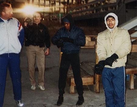 Darrell Foster in Hilton Head, SC (training for Marvin Hagler fight 1987).