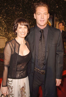 Gale Anne Hurd and Marton Csokas at event of Æon Flux (2005)