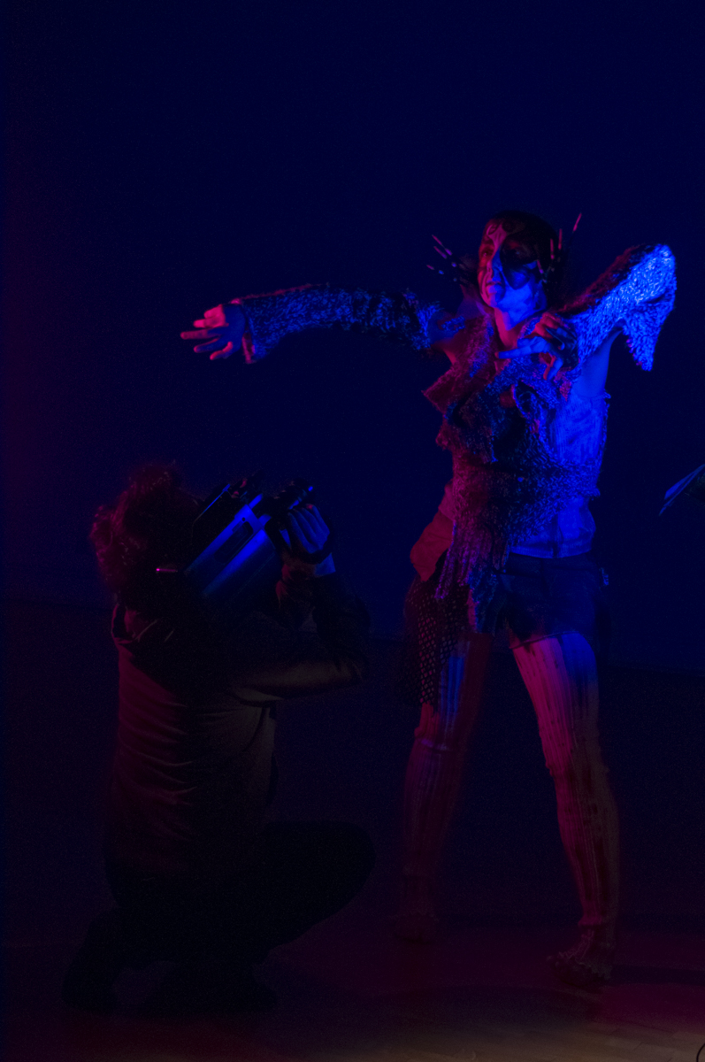Craig Jacobson filming Phoebe Osborne for the dance sequence in ELLIOT.