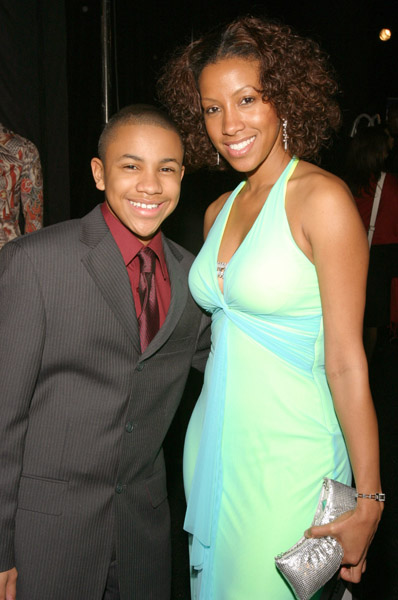 Tequan Richmond and Temple Poteat attend the 37th Annual NAACP Image Awards Gifting Suite in Los Angeles, California.
