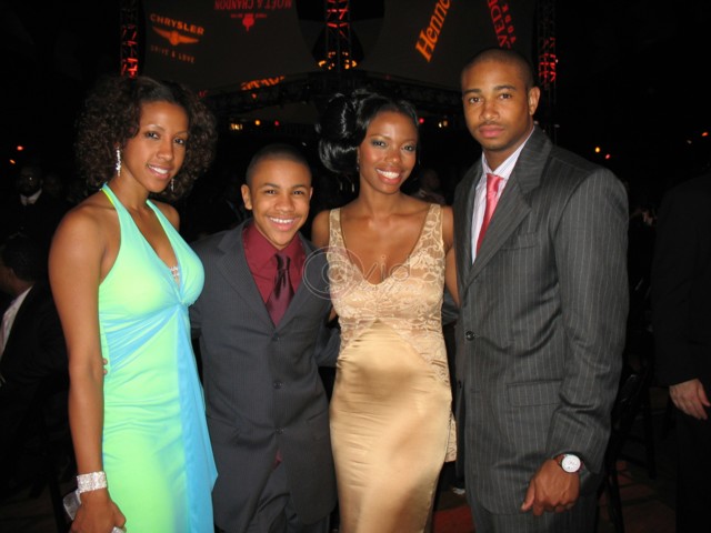 Temple Poteat, Tequan Richmond, Jill Marie Jones and Kevin Phillips attend the 37th Annual NAACP Image Awards afterparty in Los Angeles, CA.