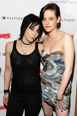 Joan Jett and Kristen Stewart at event of The Runaways (2010)