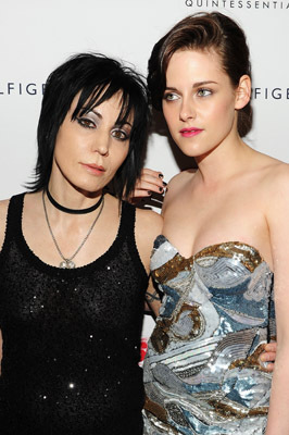 Joan Jett and Kristen Stewart at event of The Runaways (2010)