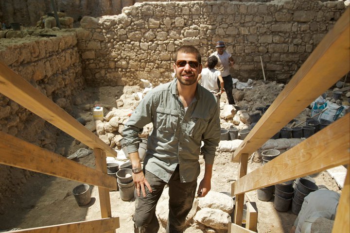 Ari Novak on location in Jerusalem for Discovery.