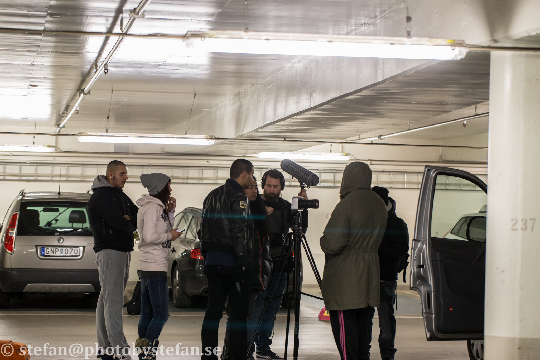 Behind the scene,filming of Mammi. A project by Said William Legue - script and story line, acting, directing.