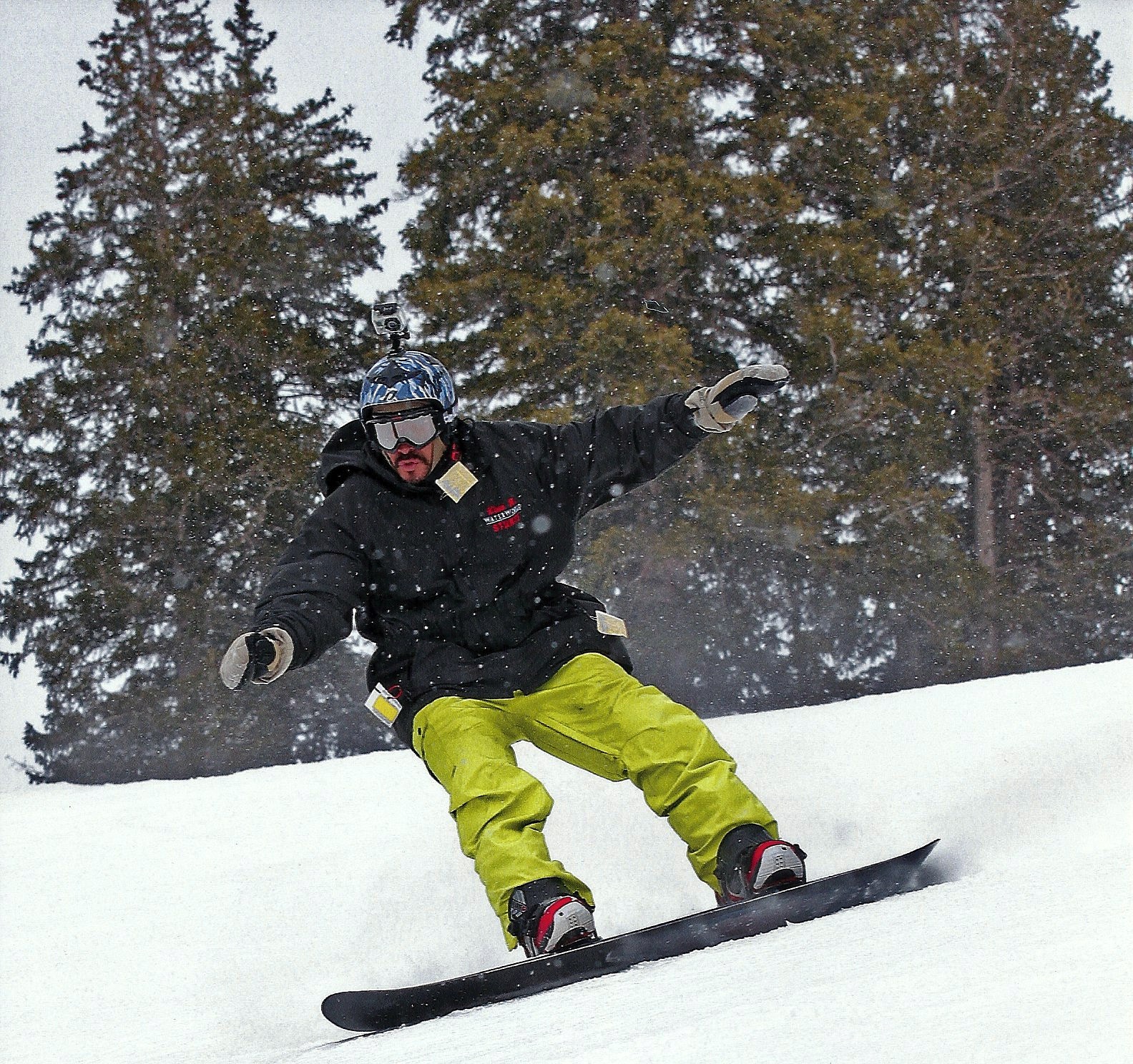 Kimo snowboarding Brighton, Utah