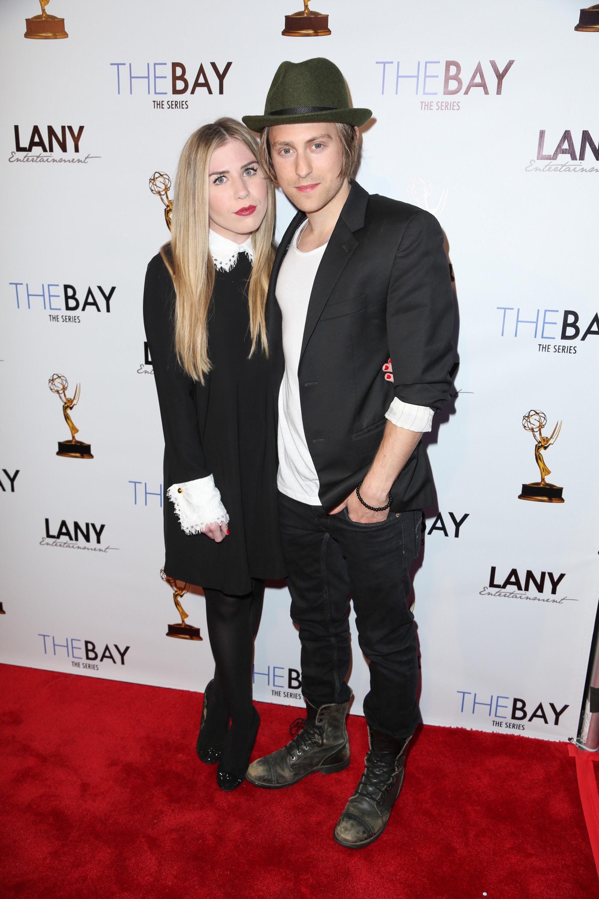 Eric Nelsen and Sainty Nelsen at an Emmy event honoring, The Bay the Series.