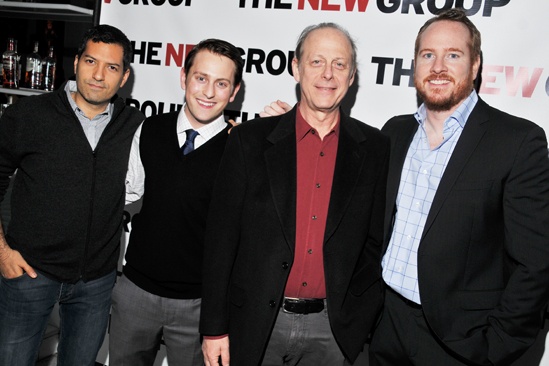 The New Group opening night party of The Good Mother. Featuring Alfredo Narciso, Eric Nelsen, Mark Blum, and Darren Goldstein.