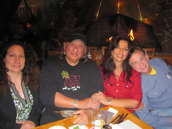 Yolanda Pulaski, Amado Pena, Patty Balian and Bob Nuchow in Glendale, CA after art show