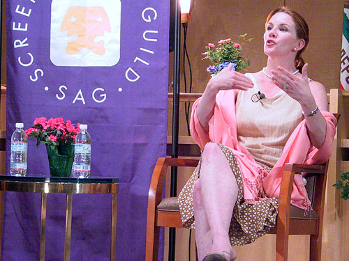 Melissa Gilbert at Los Angeles Conversations Q&A produced by Bob Nuchow