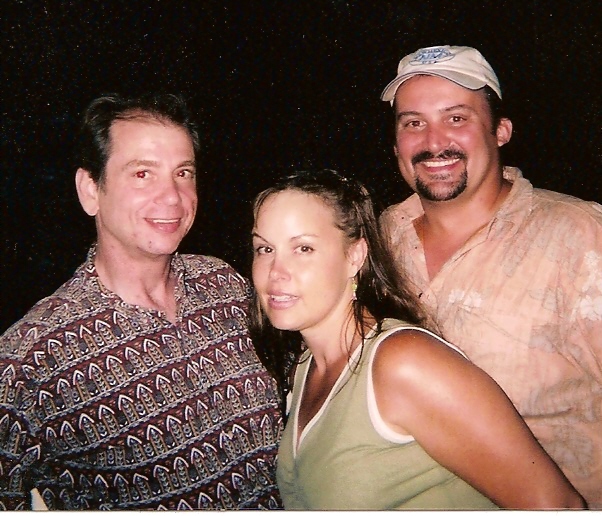 Bob Nuchow, with Albuquerque's The Cell Theatre founders Jacqueline Reid, Dennis Gromelski in Honolulu