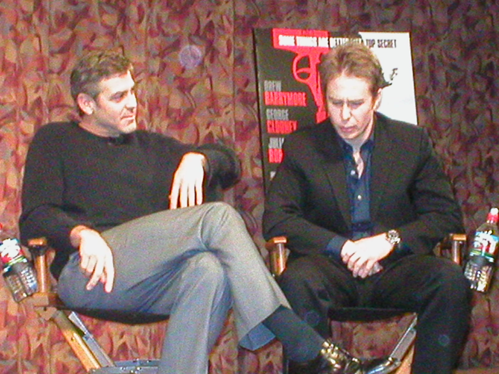George Clooney and Sam Rockwell at Los Angeles Conversations screening/Q&A produced by Bob Nuchow