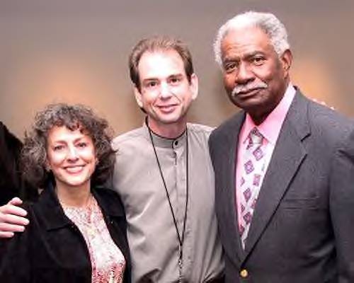 Bob Nuchow with Ossie Davis and New York SAG Board member at Conversations Q&A