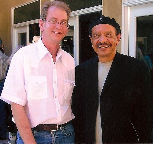 Bob Nuchow with Sherman Hemsley In Albuquerque at Legacy Art Albuquerque fundraiser