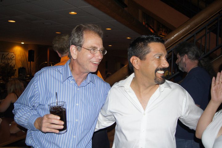 Bob Nuchow with Steven Michael Quezada (Breaking Bad) at Legacy Art Albuquerque fundraiser