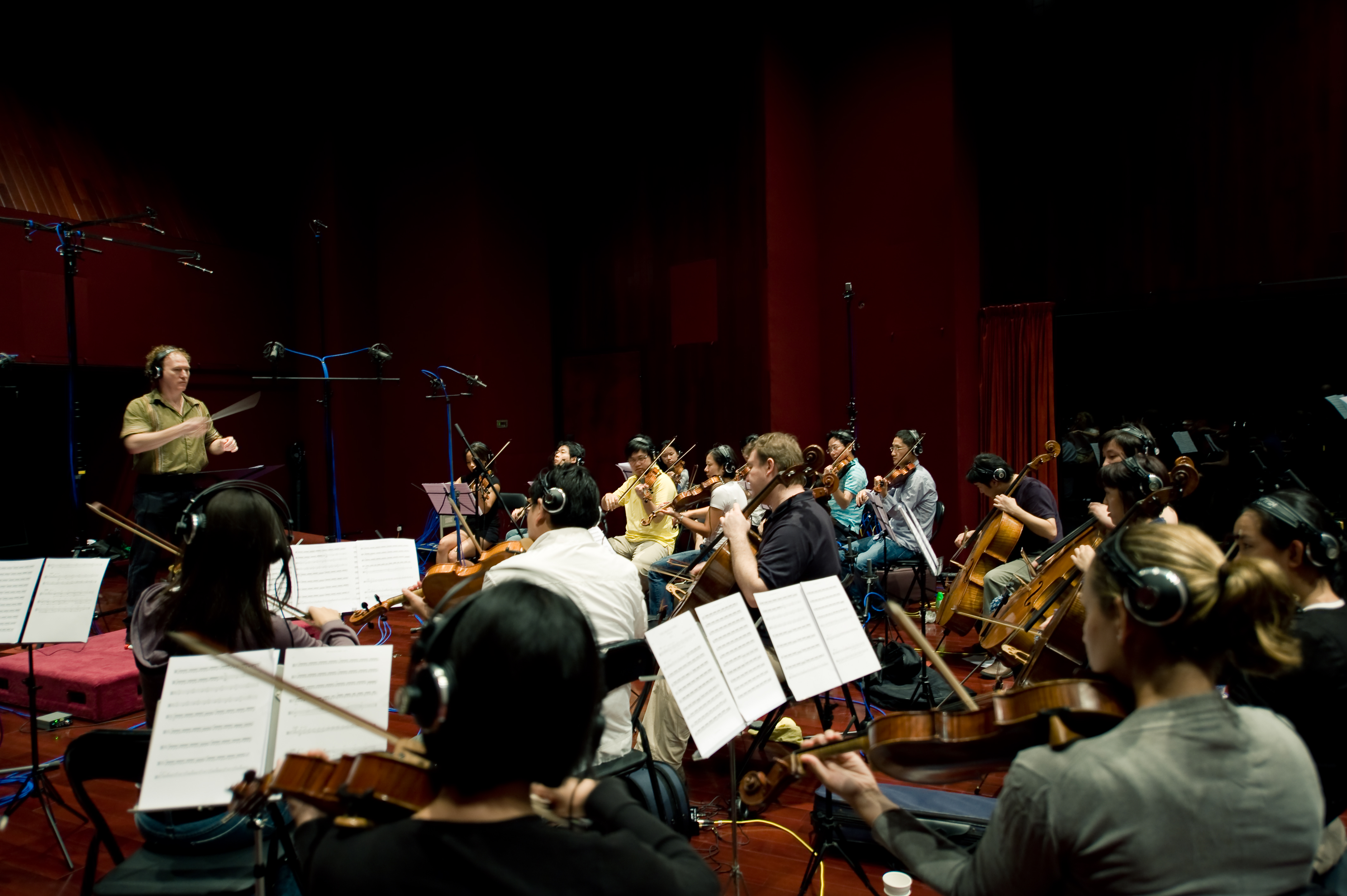Robert is conducting members of the Hong Kong Philharmonic Orchestra for the film 
