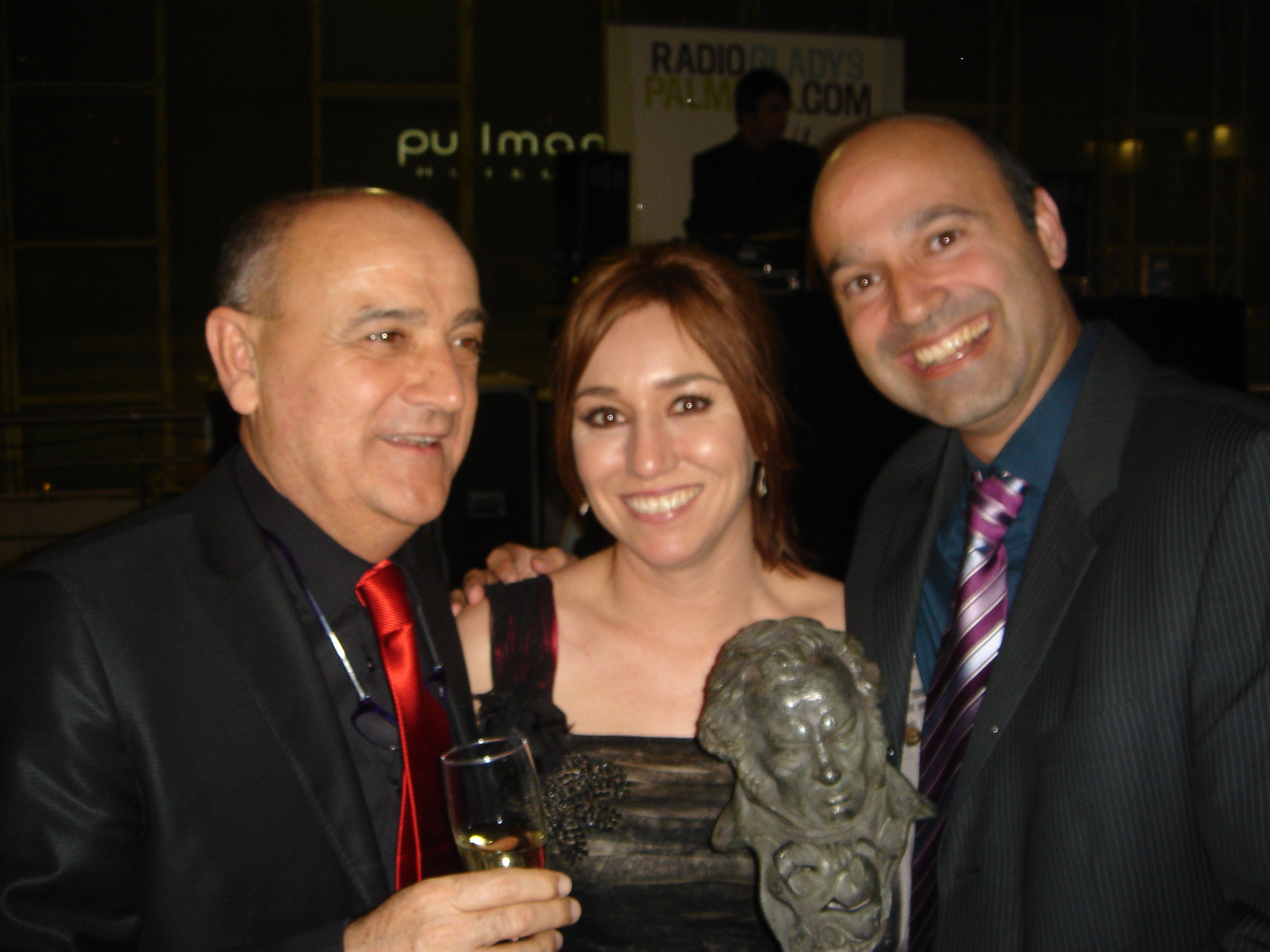 Goya Awards 2010. With Producer Manuel Gomez and awarded Lola Dueñas for 