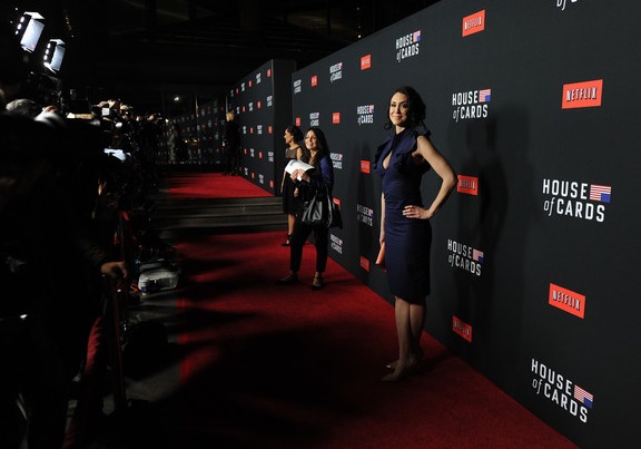 Mozhan Marno at event for House of Cards