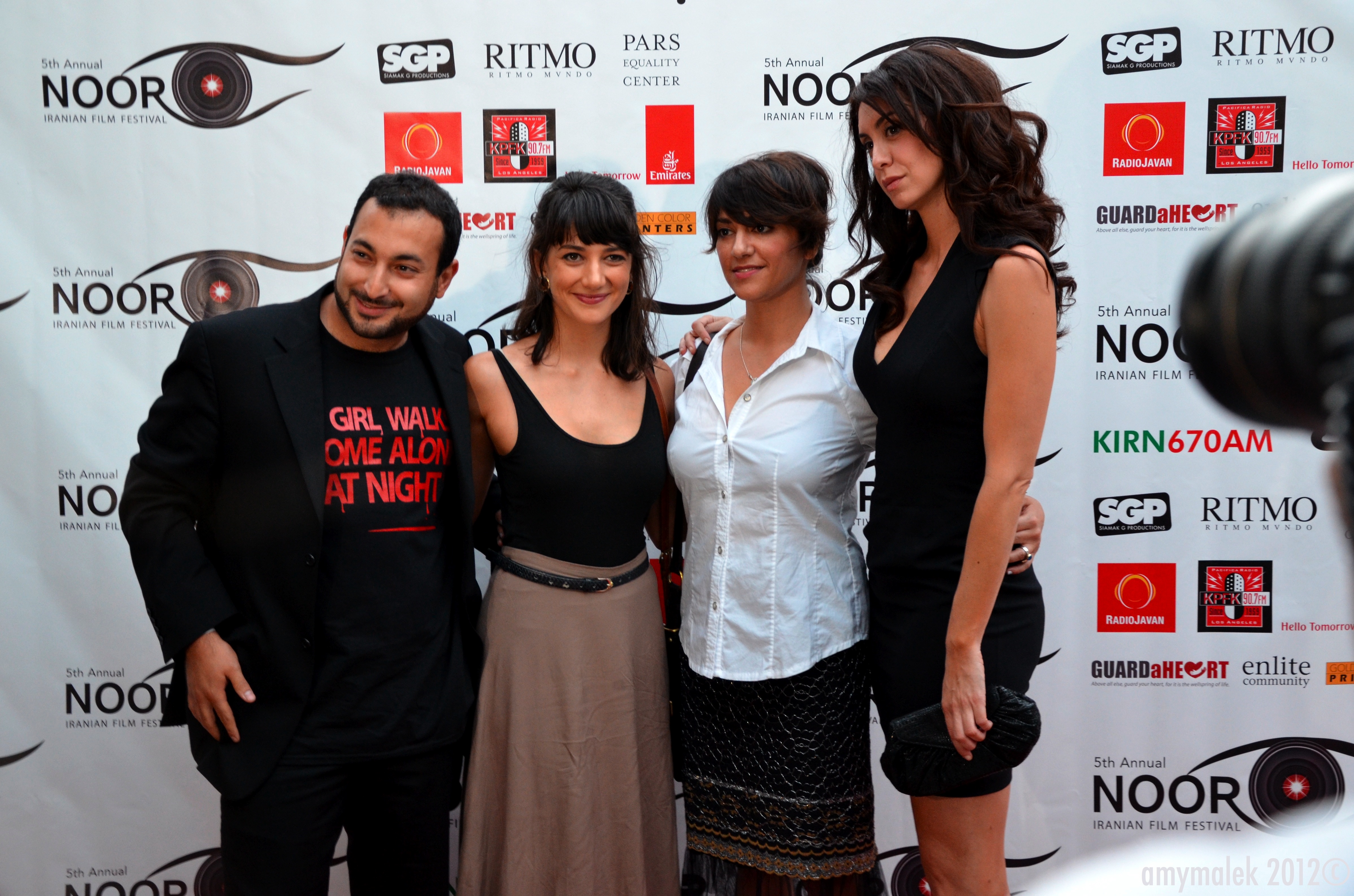 Mozhan Marno and Sheila Vand at event for Noor Film Festival