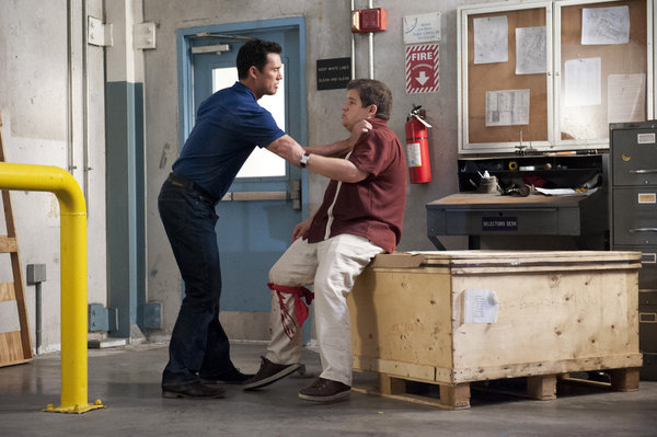 Still of Jeffrey Donovan and Patton Oswalt in Vilko bilietas (2007)