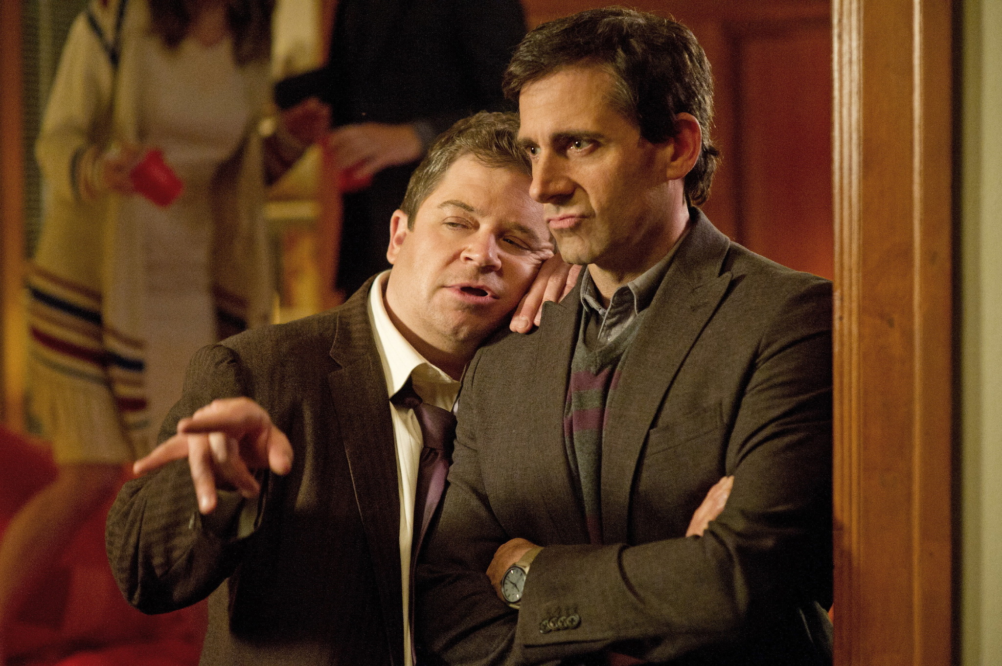 Still of Steve Carell and Patton Oswalt in Kartu iki pasaulio pabaigos (2012)