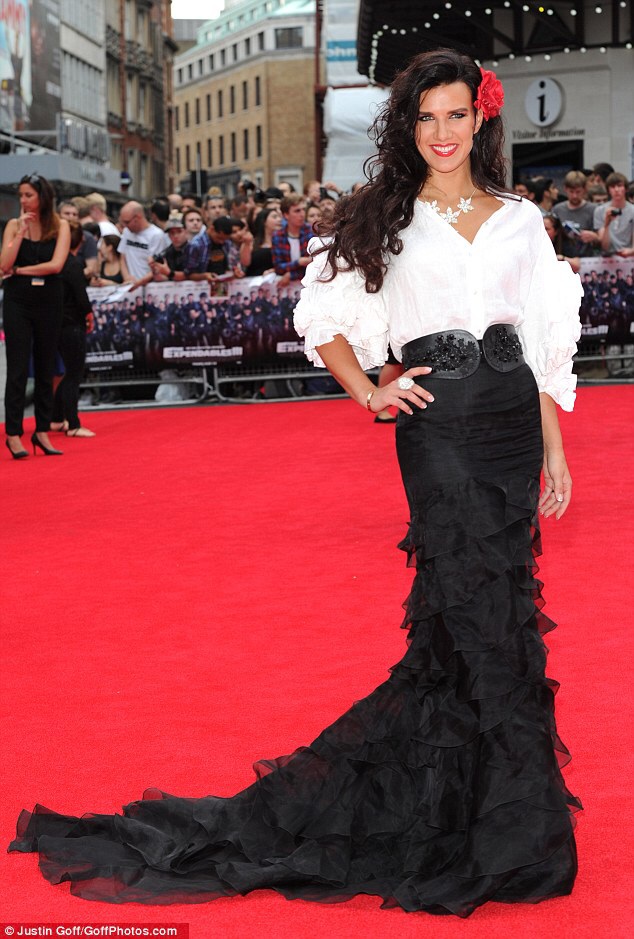 Natalie Burn at the Expendables 3 world premier in London