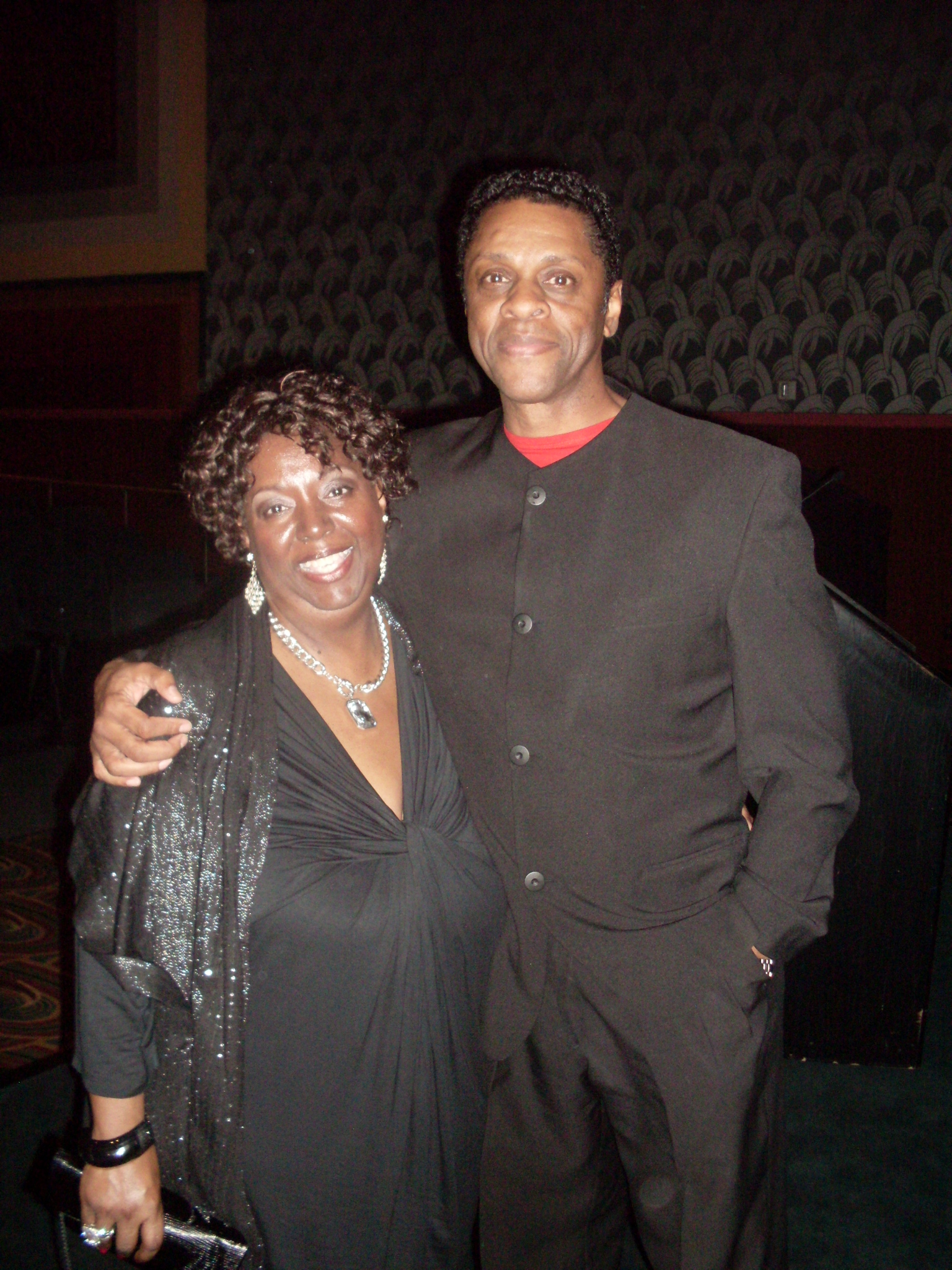 Me with Lawrence Hilton-Jacobs at the premiere of our movie, 