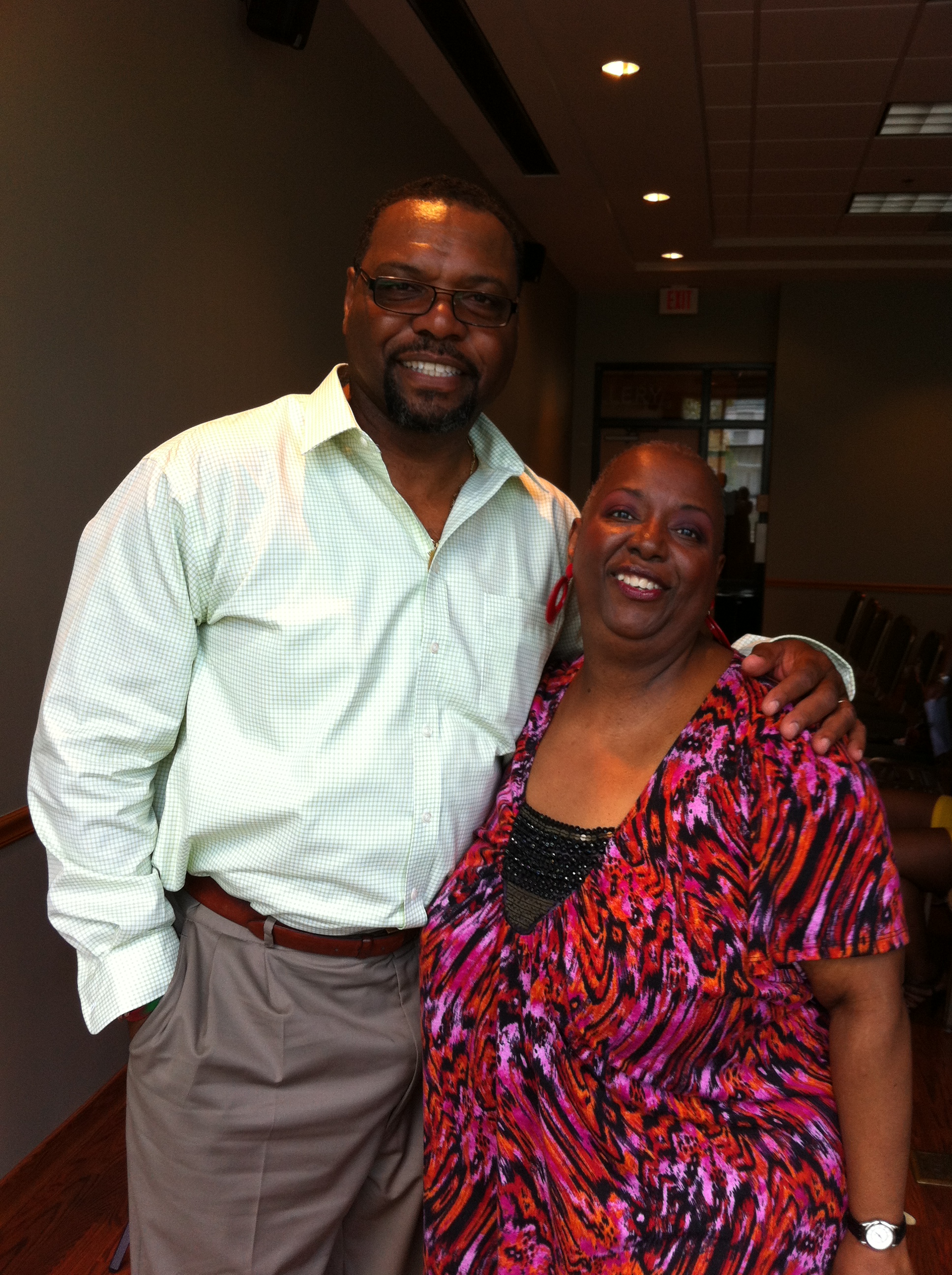 Order in the Court. Me with Petri Hawkins Byrd (Judge Judy's Bailiff) in 