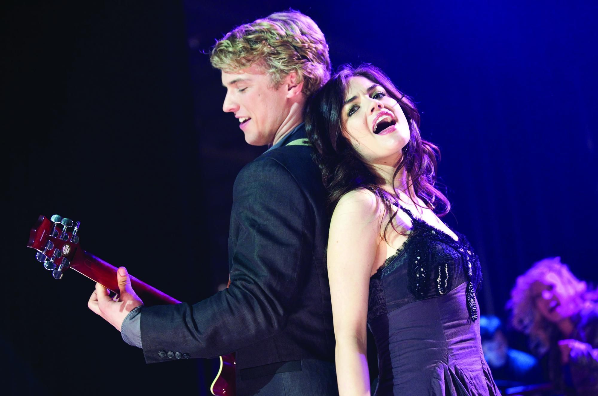Still of Lucy Hale and Freddie Stroma in A Cinderella Story: Once Upon a Song (2011)