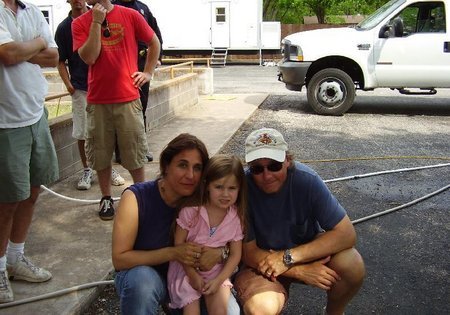 LtoR, Joyce Pierpolene, Ava Ryen Plumb, and Mitchell Lichtenstein on the set of 