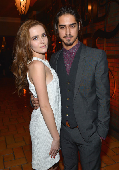 Avan Jogia and Zoey Deutch to the Premiere of Warner Bros Pictures Beautiful Creatures.