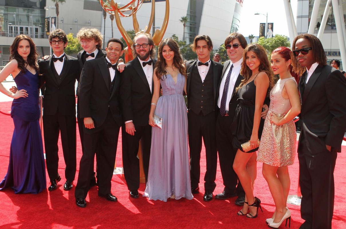 Cast of 'Victorious' 2011 Primetime Creative Arts Emmy Awards Held at The Nokia Theatre L.A. Live Los Angeles, California - 10.09.11
