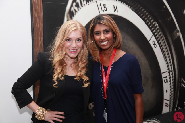 Producers Kaitlyn Regerh and Nimisha Mukerji at TIFF's Pitch This Competition with Tempest Storm