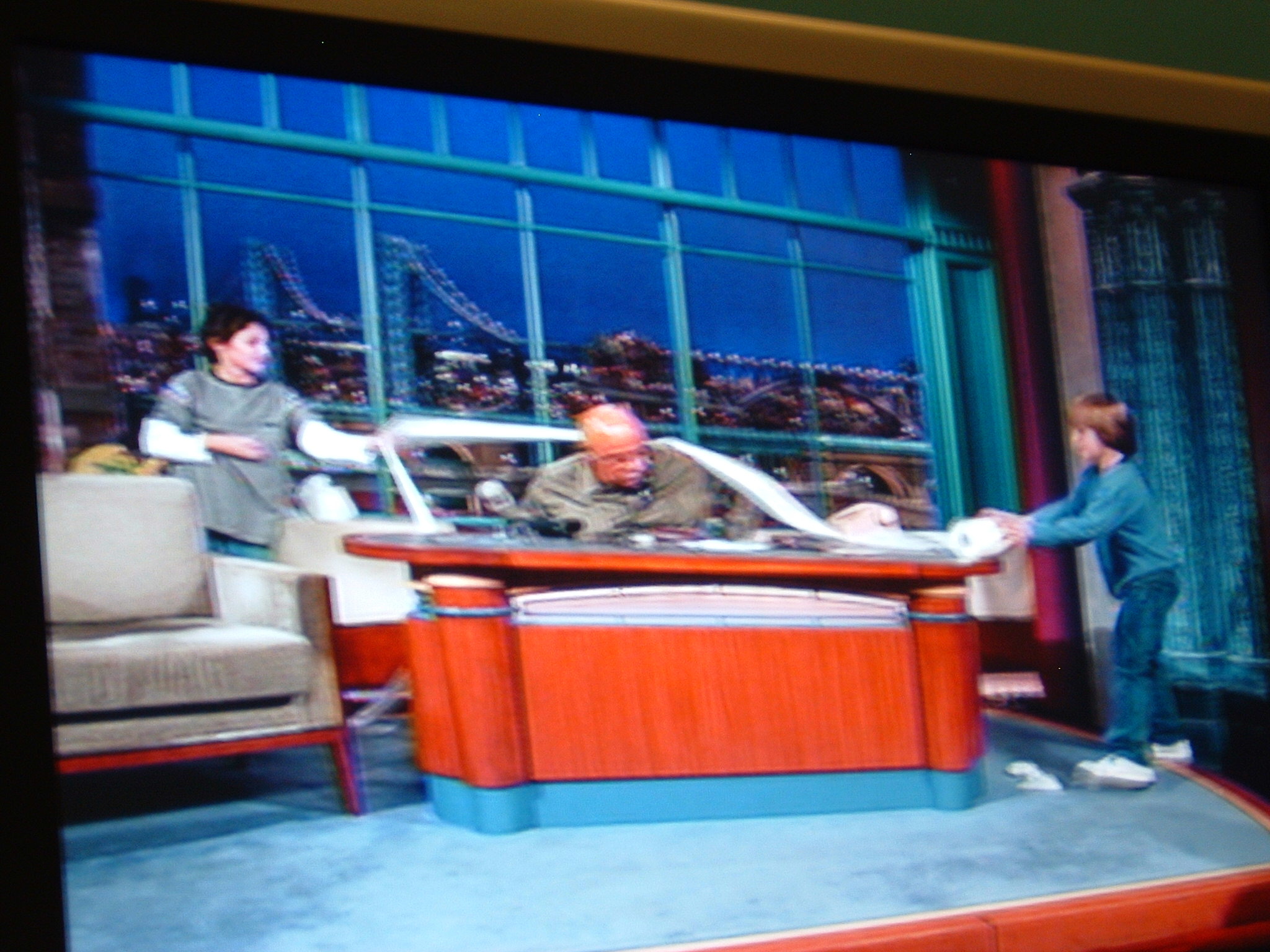 Michael, Biff Henderson & Miles Kath on The Late Show with David Letterman.2006