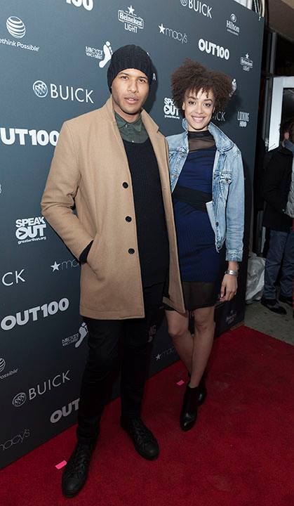 Jeffrey Bowyer-Chapman and Britne Oldford attend OUT Magazine event for OUT 100 in New York City