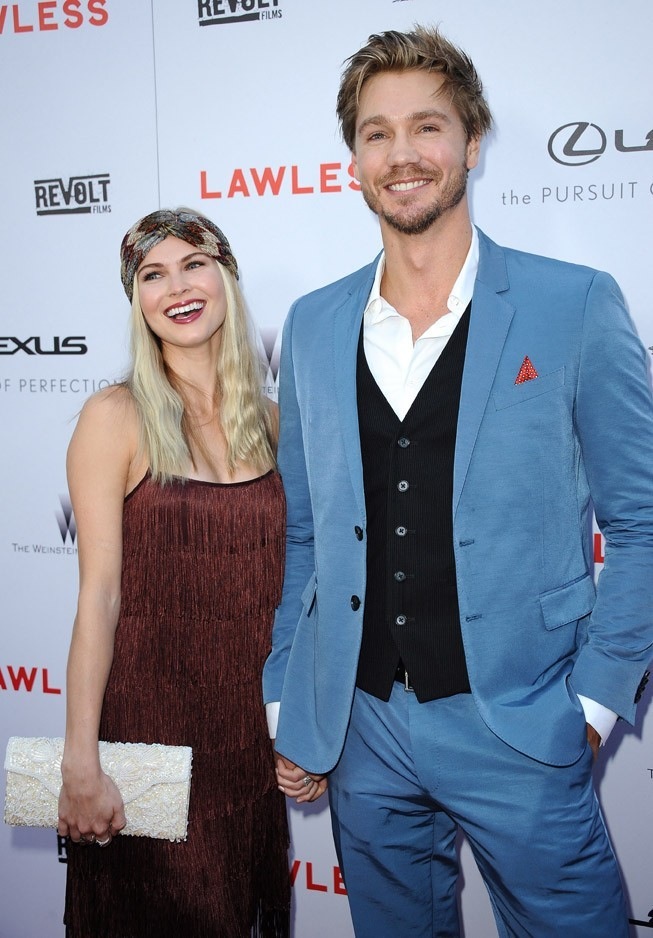 Kenzie Dalton attends the premiere for Lawless with Chad Michael Murray