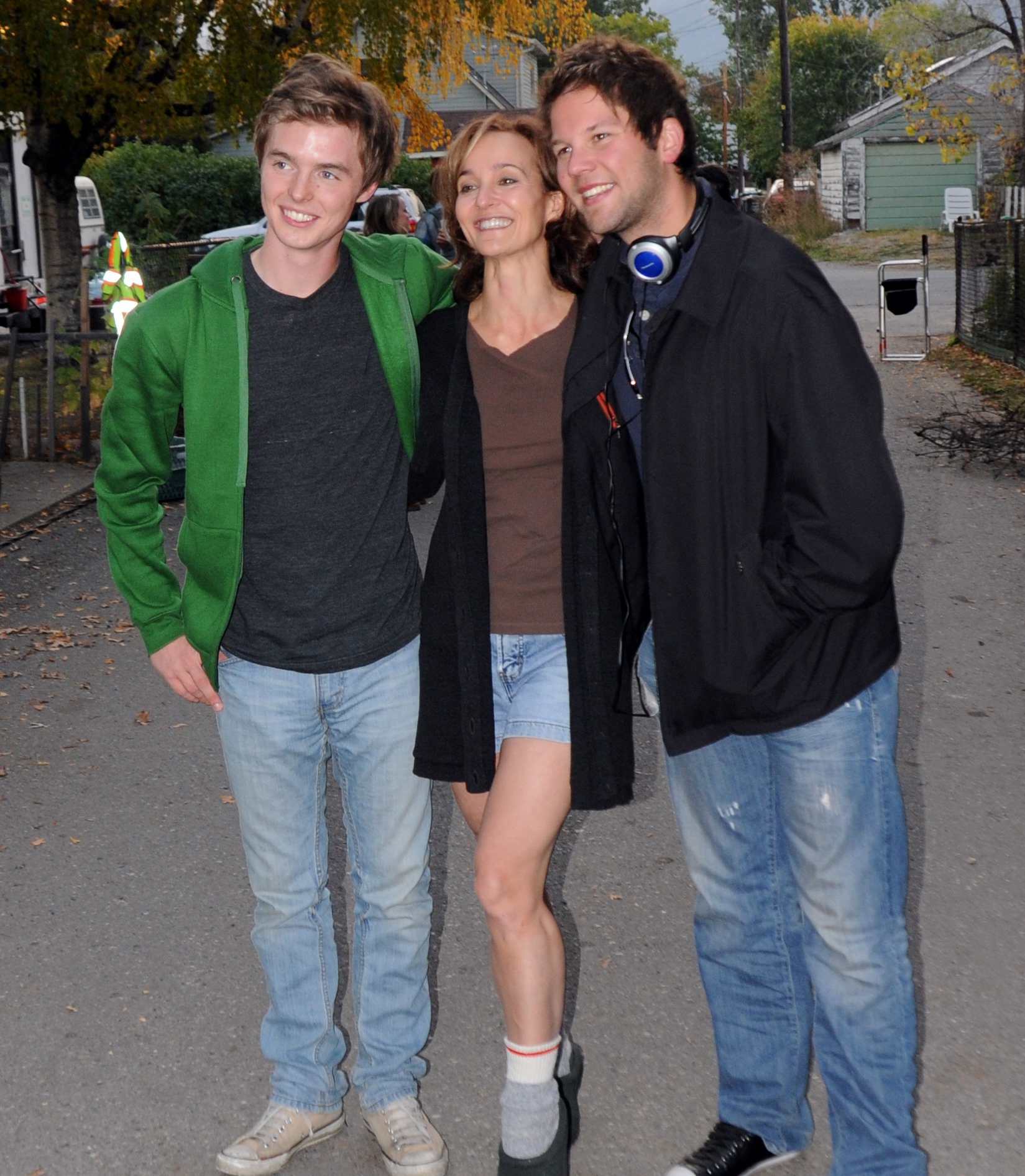 On Set with Director Justin Charles Donnelly and Actor Tyler Johnston 