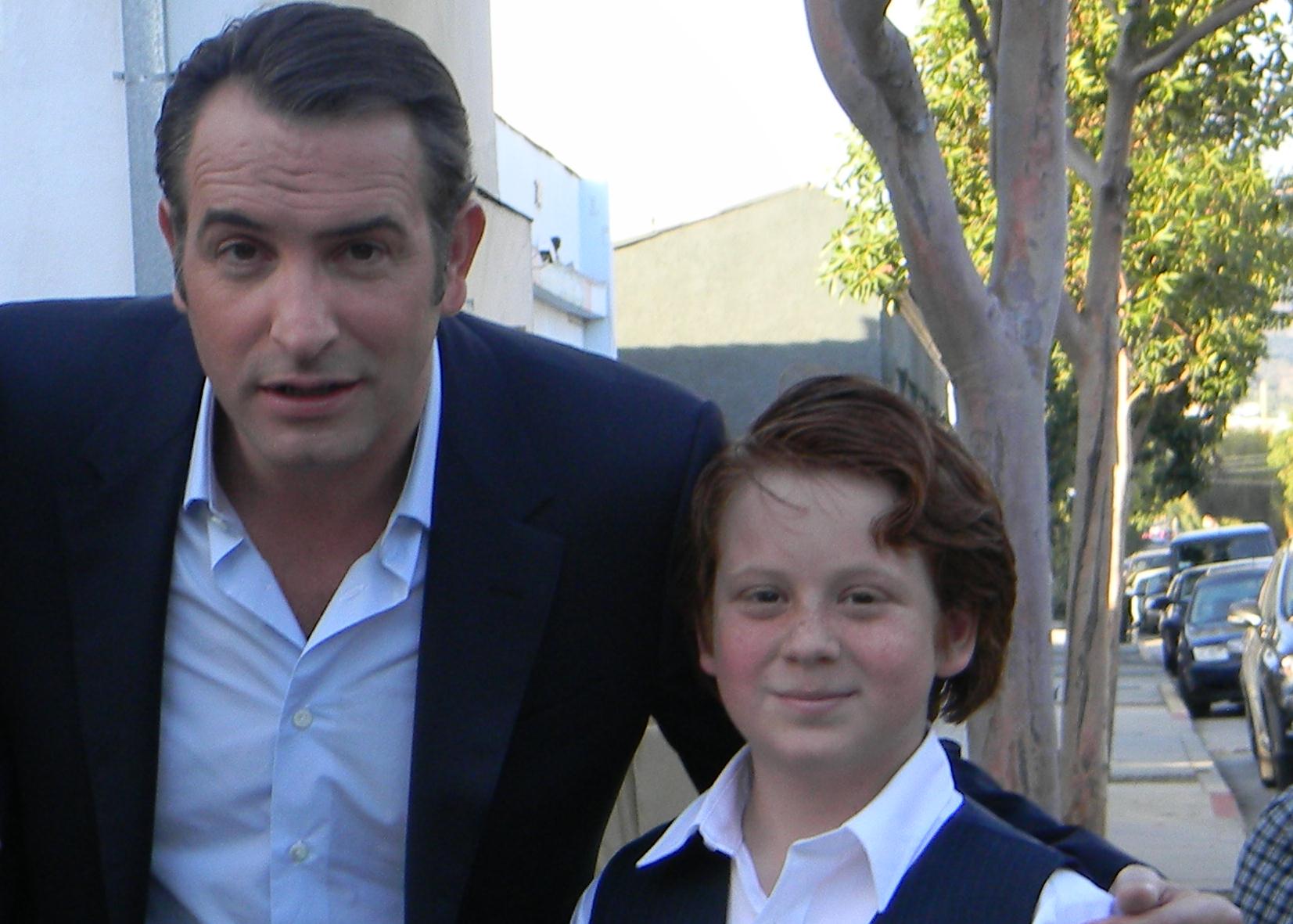 On the setSkyler has done his 13th Funny or Die today and we got to work with the Oscar nominated actor Jean Dujardin. (for the movie The Artist.)