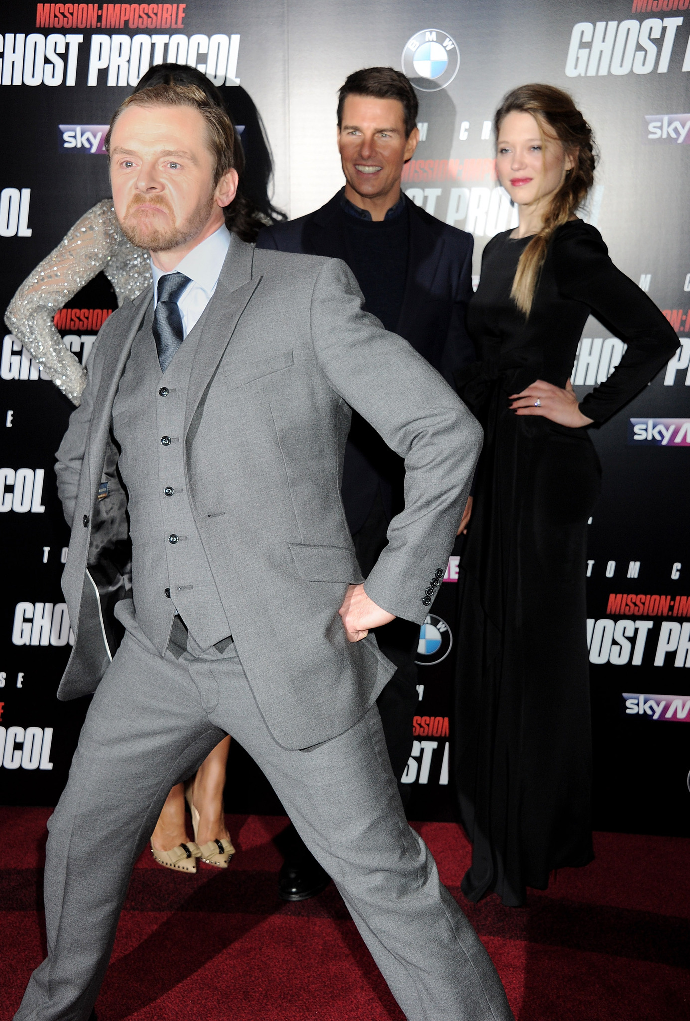 Tom Cruise, Simon Pegg and Léa Seydoux at event of Neimanoma misija. Smeklos protokolas (2011)