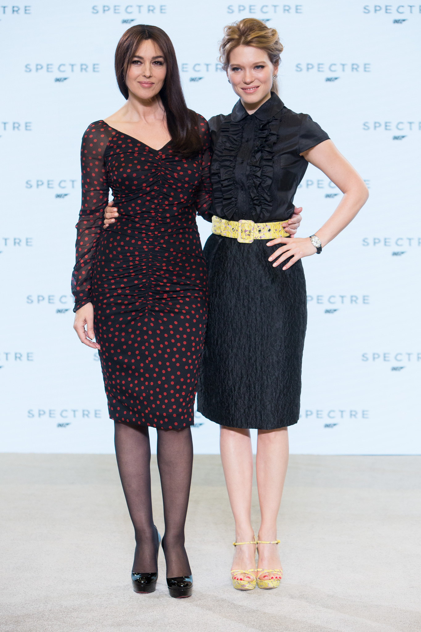 Monica Bellucci and Léa Seydoux at event of Spectre (2015)