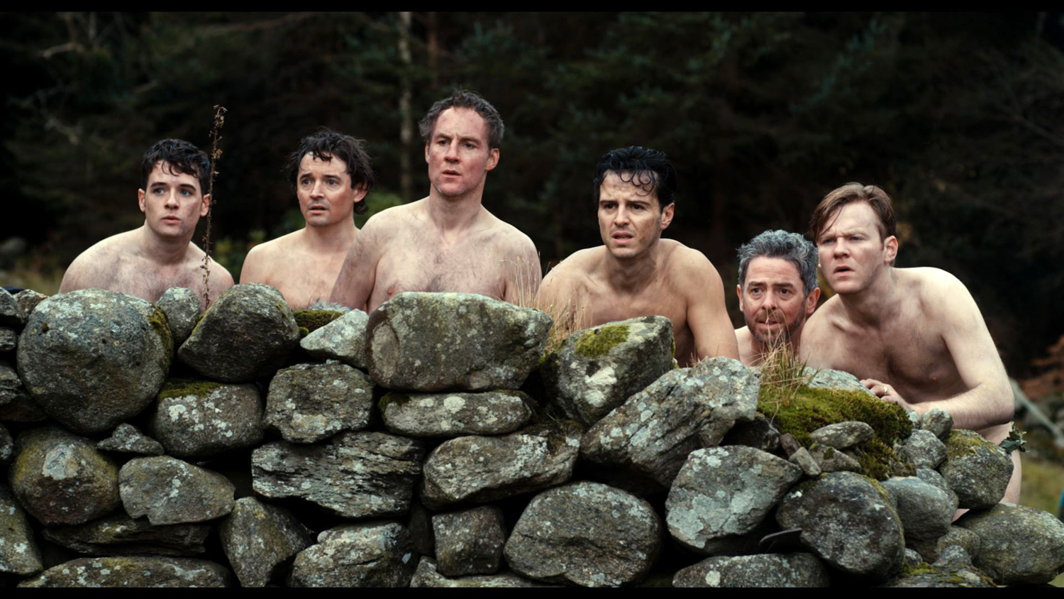 Still of Andrew Bennett, Michael Legge, Peter McDonald, Hugh O'Conor and Brian Gleeson in Bernvakaris (2013)