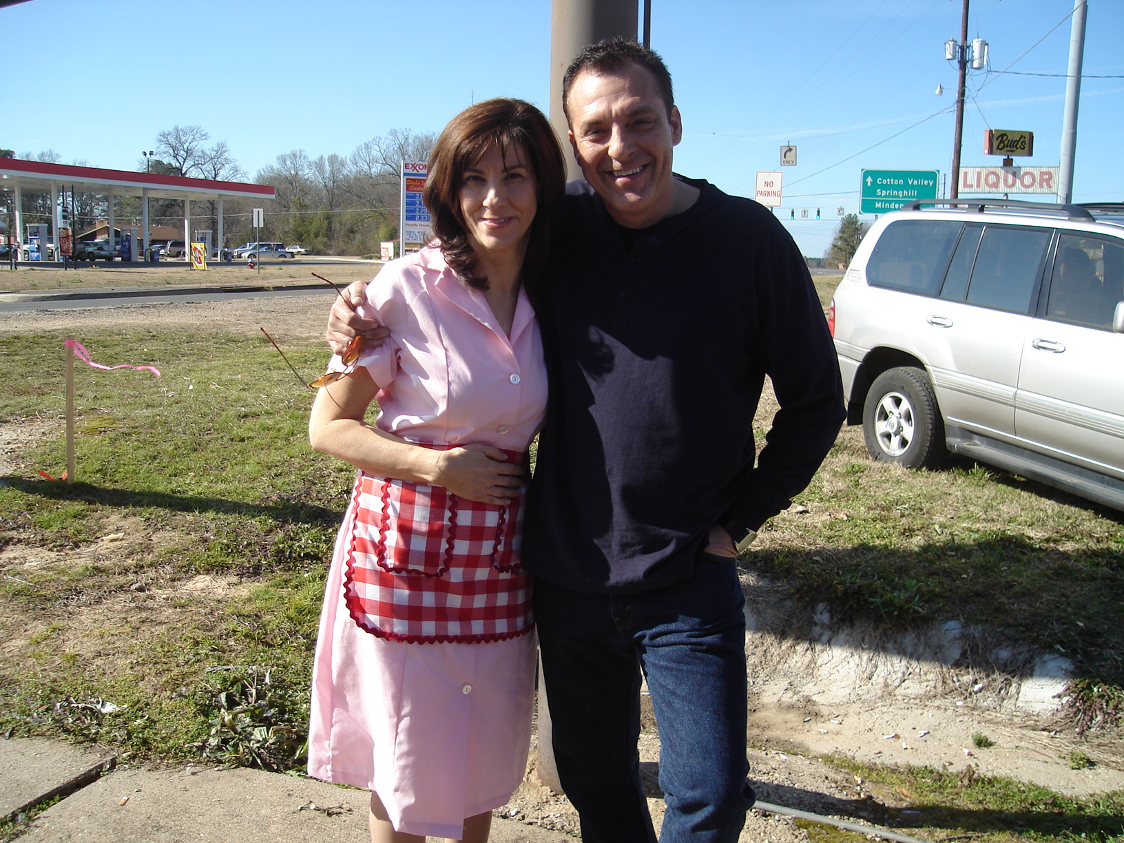Mary Thoma and Tom Sizemore on The Last Lullaby set.