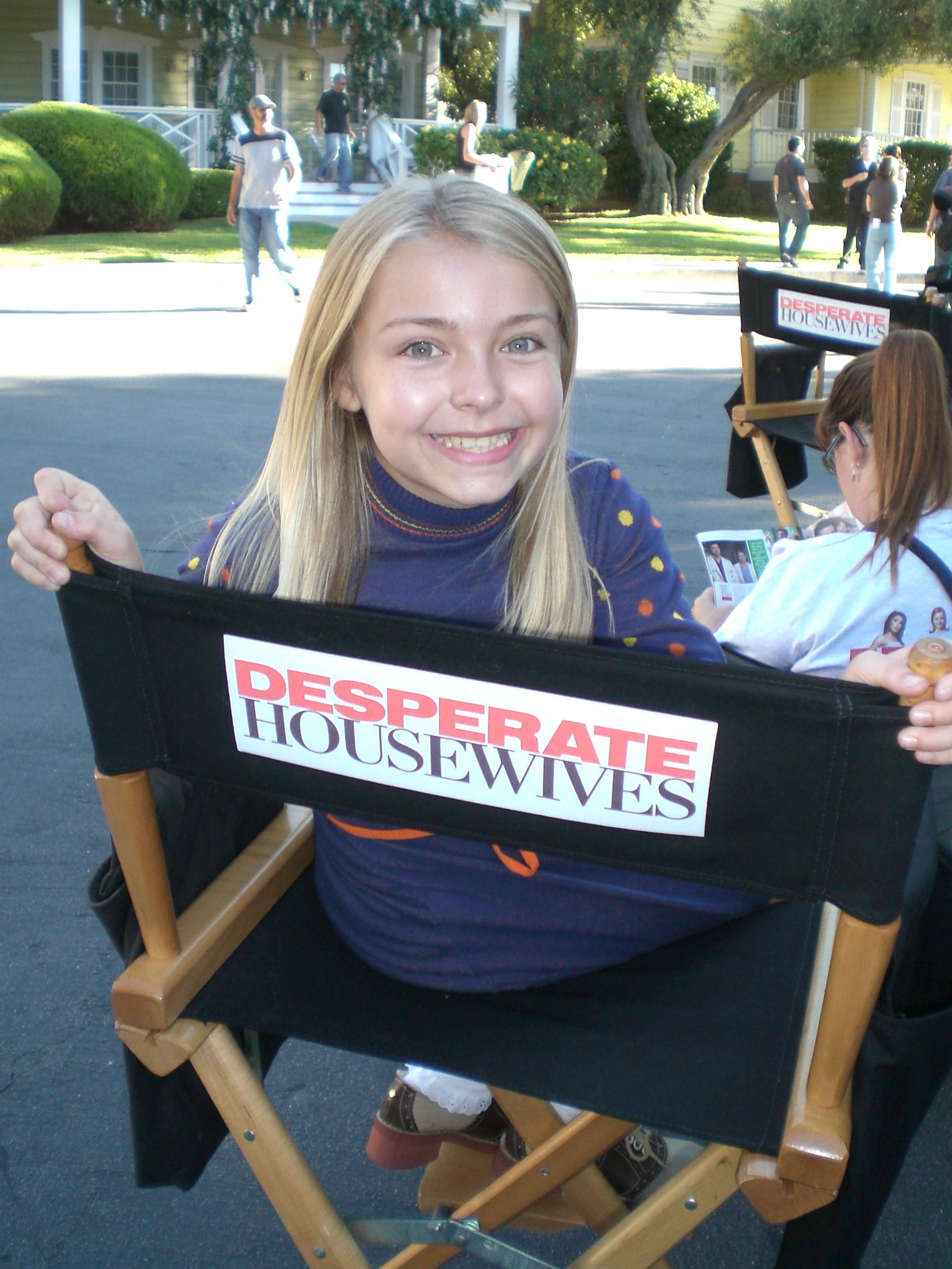Actress Kara Stribling playing Young Edie Brit in Desperate Housewives.